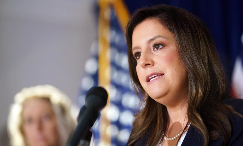 Fotografía de archivo de la congresista republicana Elise Stefanik. EFE/EPA/WILL OLIVER
