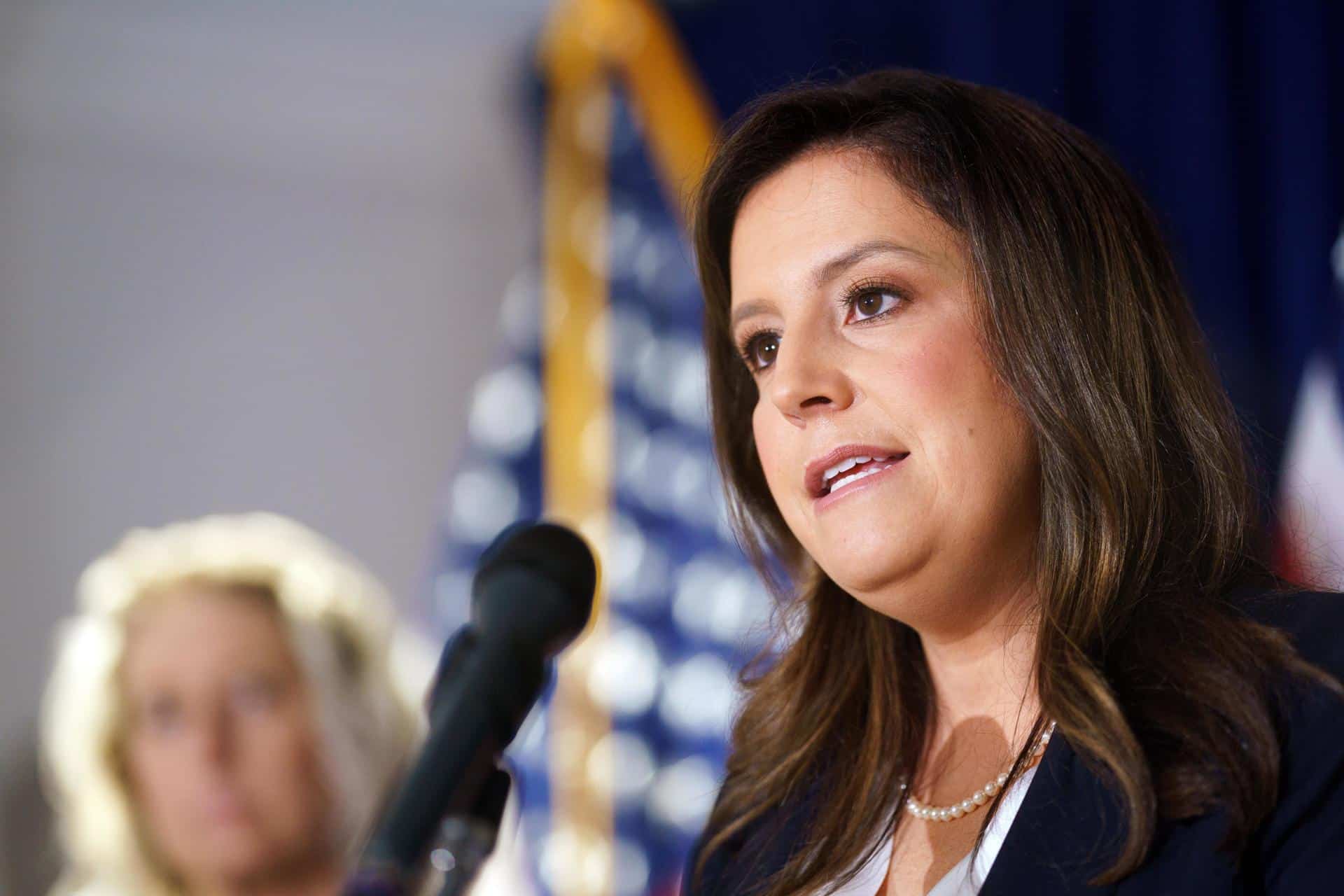 Fotografía de archivo de la congresista republicana Elise Stefanik. EFE/EPA/WILL OLIVER
