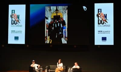 Los investigadores e integrantes de la expedición oceanográfica Uruguay Sub-200: Alvaro Carranza (i), Leticia Burone (c) y Beatriz Yannicelli, fueron captados este jueves, 27 de noviembre, durante un conversatorio acerca de la investigación, en Montevideo (Uruguay). EFE/Federico Gutiérrez