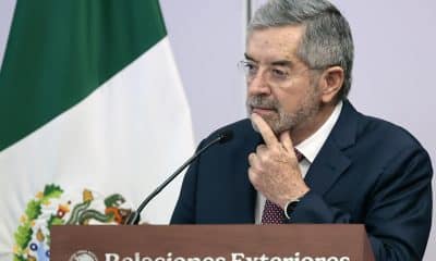 Fotografía de archivo del 3 de septiembre de 2025, que muestra al secretario de Relaciones Exteriores de México, Juan Ramón de la Fuente, durante una rueda de prensa en Ciudad de México (México). EFE/ José Méndez