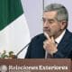 Fotografía de archivo del 3 de septiembre de 2025, que muestra al secretario de Relaciones Exteriores de México, Juan Ramón de la Fuente, durante una rueda de prensa en Ciudad de México (México). EFE/ José Méndez