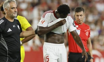 Foto de archivo de José Manuel Vidal en la que aparece el defensa del Sevilla Tanguy Nianzou.