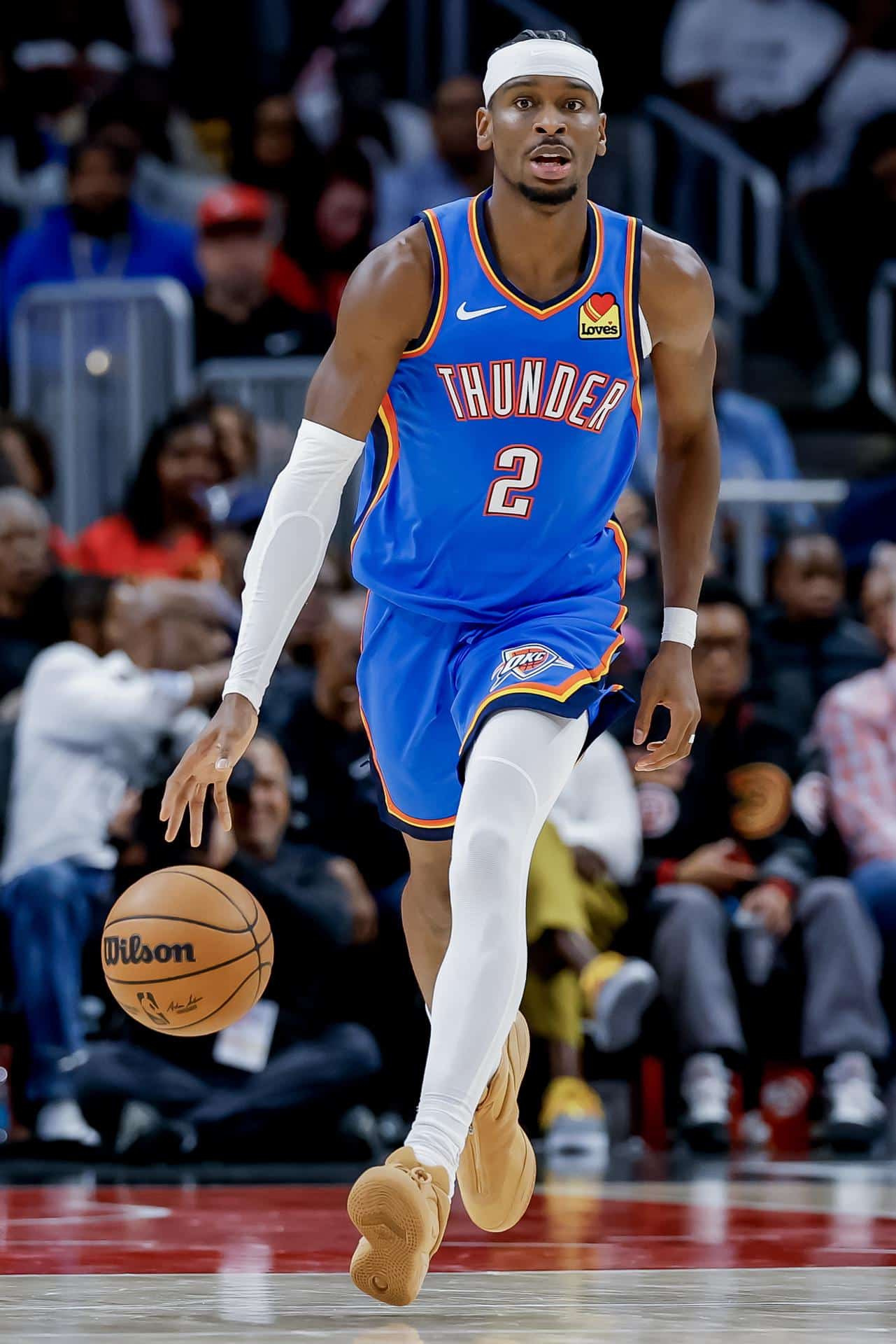 Foto de archivo del canadiense Shai Gilgeous-Alexander, estrella de Oklahoma City Thunder. EFE/EPA/ERIK S. LESSER SHUTTERSTOCK OUT