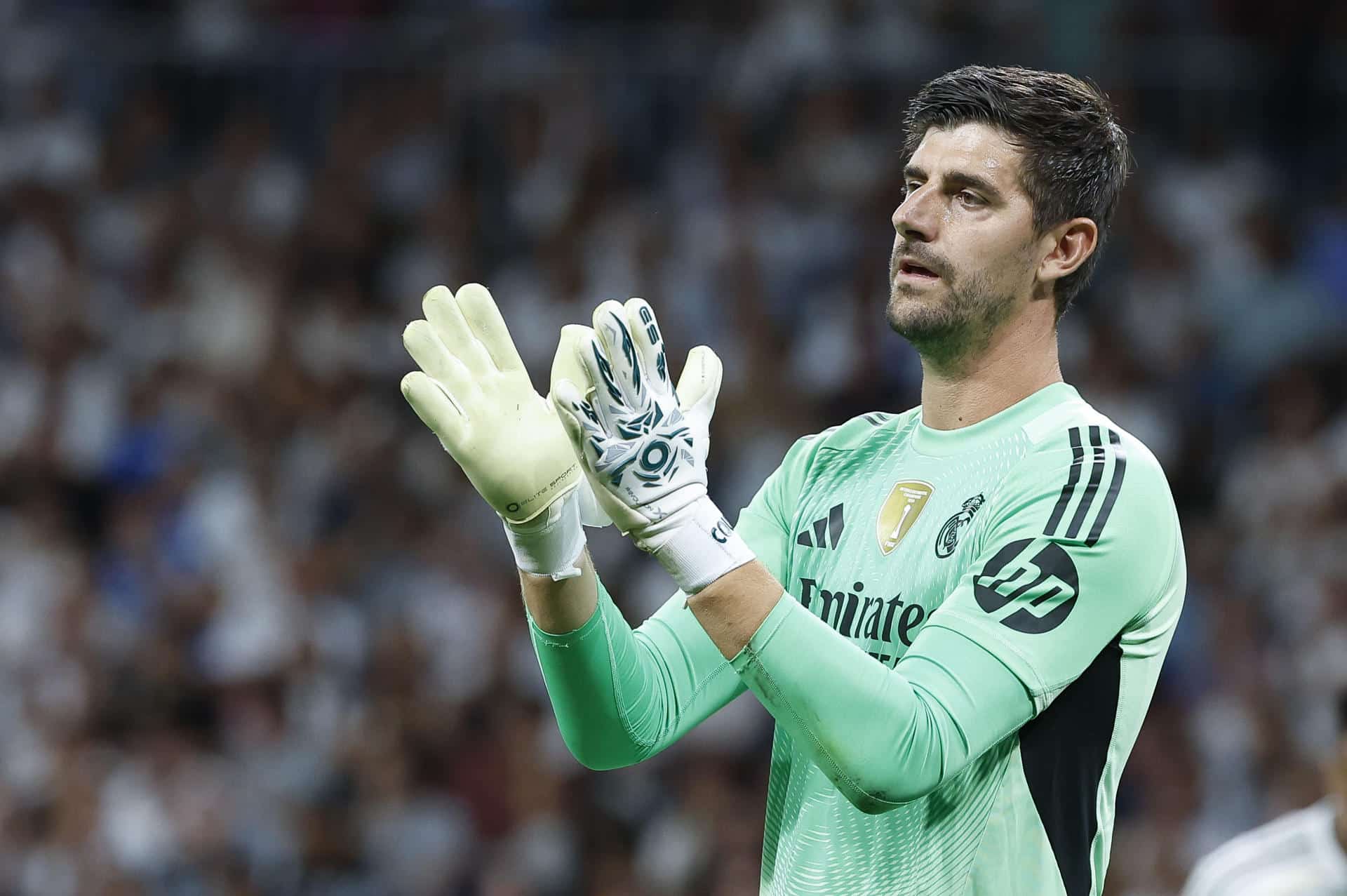 El guardameta belga del Real Madrid, Thibaut Courtois. EFE/Chema Moya