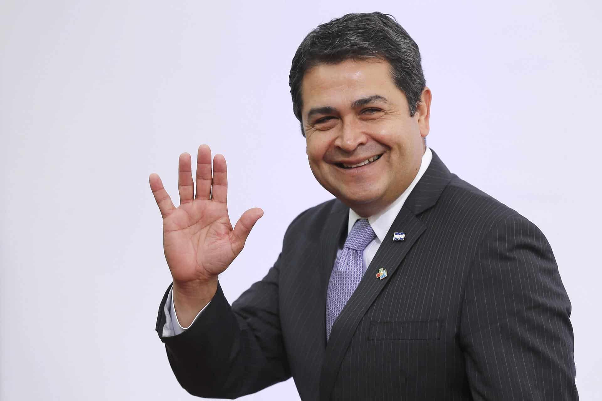 Fotografía de archivo del presidente de Honduras, Juan Orlando Hernández. EFE/ Etienne Laurent