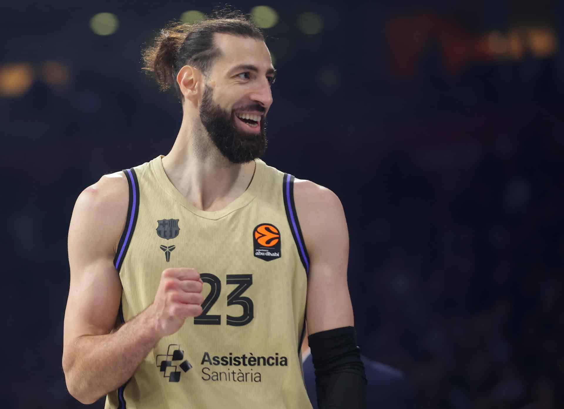 El pívot del Barcelona Tornike Shengelia, en un momento del partido de la Euroliga contra el Partizan de Belgrado. EFE/EPA/ANDREJ CUKIC