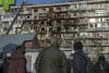 Un edificio alcanzado por un ataque ruso sobre Kiev. EFE/EPA/MAXYM MARUSENKO
