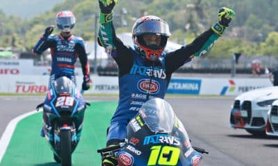 Foto de archivo del piloto brasileño Diogo Moreira, líder del campeonato del mundo de Moto2. EFE/EPA/ADI WEDA