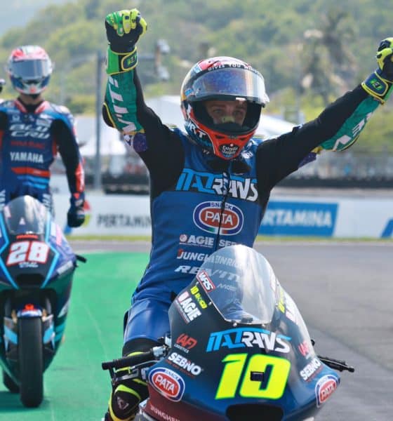 Foto de archivo del piloto brasileño Diogo Moreira, líder del campeonato del mundo de Moto2. EFE/EPA/ADI WEDA