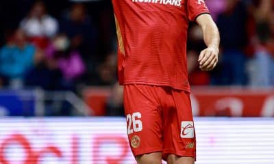 Joao Dias de Toluca celebra un gol. Imagen de archivo. EFE/ Felipe Gutiérrez