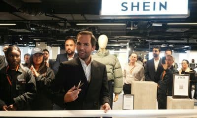 El director de los grandes almacenes BHV, Karl-Stephane Cottendin, se prepara para cortar la cinta en la apertura de la primera tienda física del gigante del comercio electrónico asiático Shein en Europa, en París, el 5 de noviembre de 2025. EFE/EPA/DIMITAR DILKOFF / POOL MAXPPP OUT