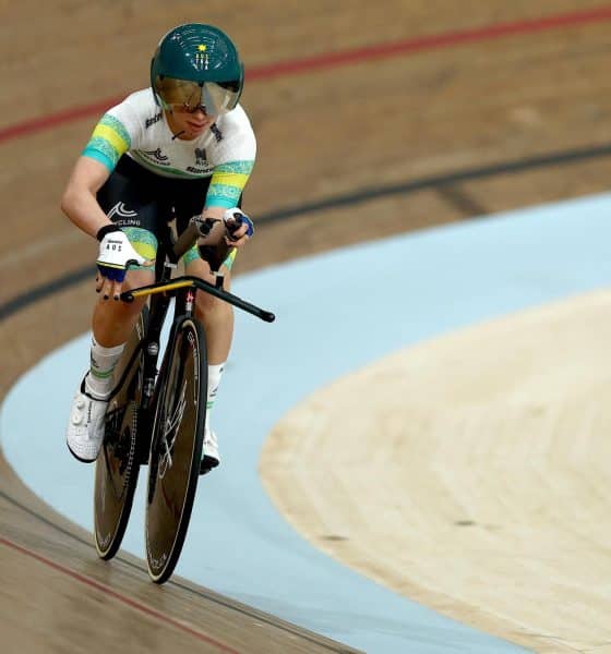 Imagen de archivo tomada el 2 de agosto de 2023 en Glasgow, Reino Unido, que muestra a la paraciclista australiana Paige Greco, oro paralímpico en Tokio 2020, durante el Campeonato Mundial de Ciclismo UCI. EFE/EPA/ADAM VAUGHAN