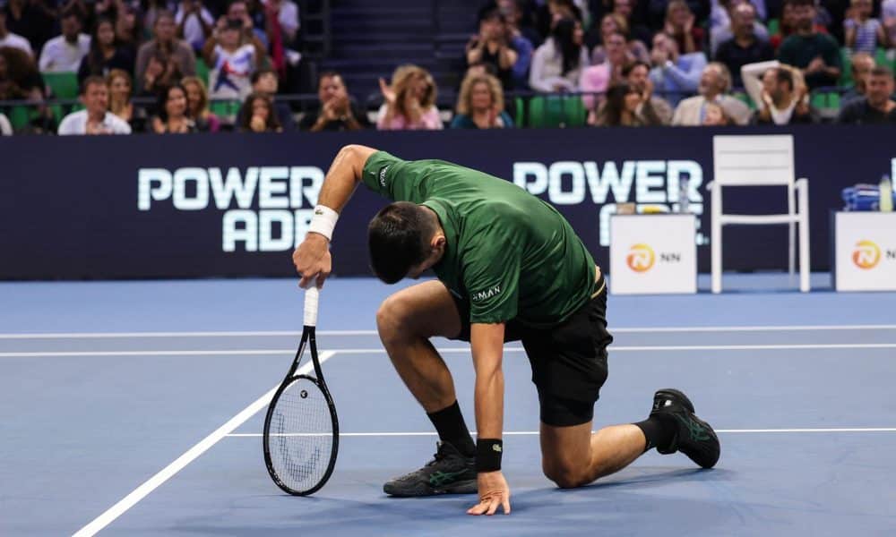 El serbio Novak Djokovic después de proclamarse campeón en Atenas, a participar en las Finales ATP 2025 de Turín.EFE/EPA/GEORGE VITSARAS