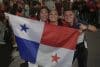 Aficionados de Panamá celebran este martes en las calles de la capital la clasificación de la selección de fútbol de su país al Mundial de 2026. EFE/ Carlos Lemos
