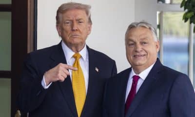 El presidente de Estados Unidos, Donald Trump, junto al primer ministro de Hungría, Viktor Orbán. EFE/Jim Lo Scalzo