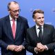 El presidente francés Emmanuel Macron (R) y la canciller alemana Friedrich Merz durante la Cumbre sobre Soberanía Digital Europea en el EUREF Campus en Berlín, Alemania, 18 de noviembre de 2025. Los gobiernos de Alemania y Francia están trabajando junto con otros Estados miembros de la UE para fortalecer y garantizar la soberanía digital en Europa. (Francia, Alemania) EFE/EPA/FILIP SINGER