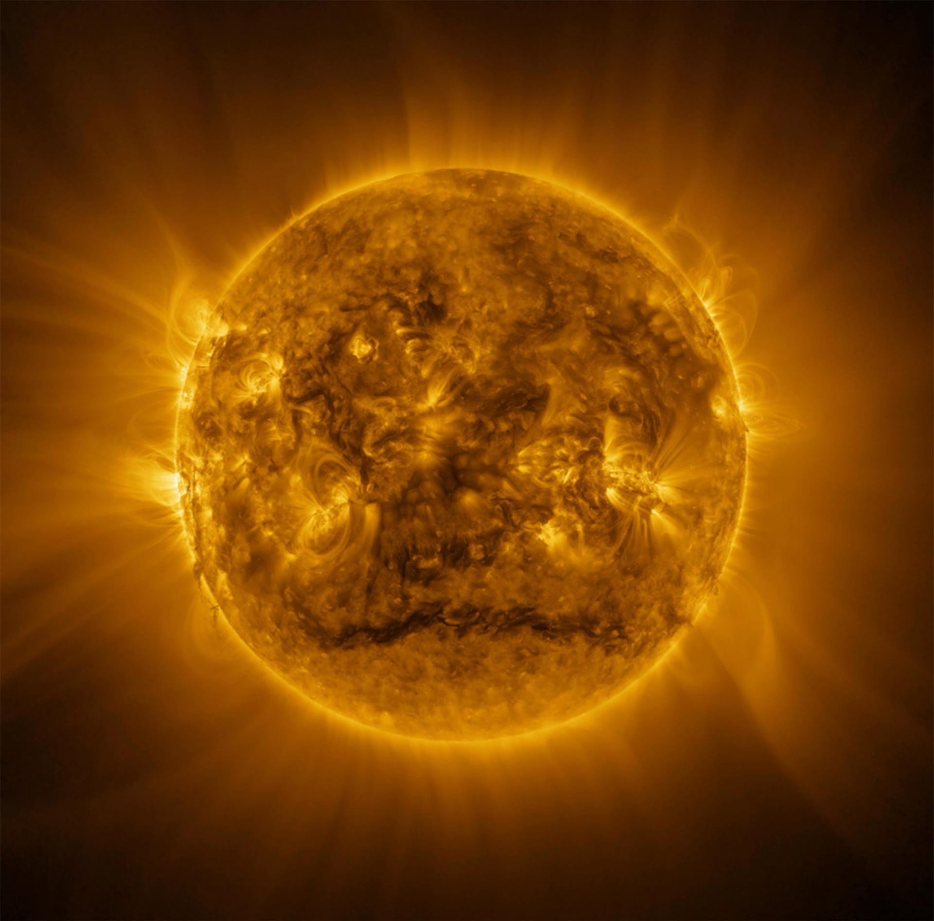 Vista de alta resolución del Sol, captada por la sonda Solar Orbiter. EFE/ESA/NASA/Solar Orbiter -SOLO USO EDITORIAL/SOLO DISPONIBLE PARA ILUSTRAR LA NOTICIA QUE ACOMPAÑA (CRÉDITO OBLIGATORIO)-