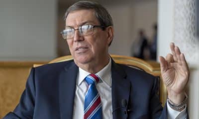 El canciller de Cuba, Bruno Rodríguez Parrilla, habla en una entrevista con EFE en Nueva York (Estados Unidos). Fotografía de archivo. EFE/ Ángel Colmenares