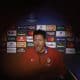 El entrenador del Atlético de Madrid, Diego Simeone durante la rueda de prensa ofrecida este martes en el estadio Metropolitano de Madrid. EFE/ Sergio Perez