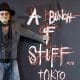 Johnny Depp ante el cartel de su exposición 'A Bunch of Stuff' en Tokyo. EFE/EPA/FRANCK ROBICHON