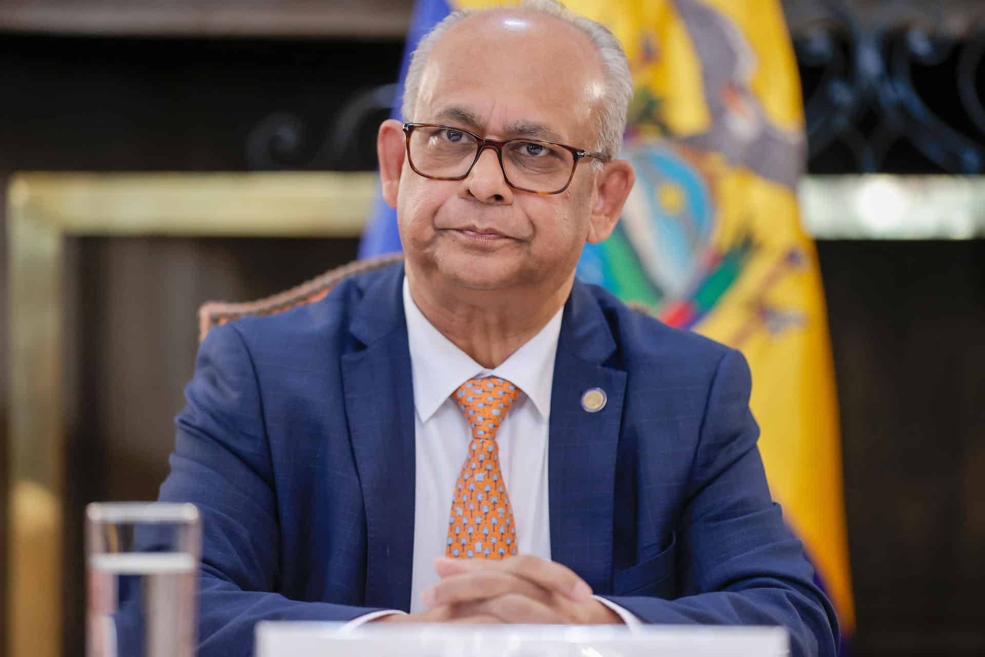 El secretario general de la Organización de los Estados Americanos (OEA), Albert Ramdin, habla durante una rueda de prensa. Imagen de archivo. EFE/ José Jácome