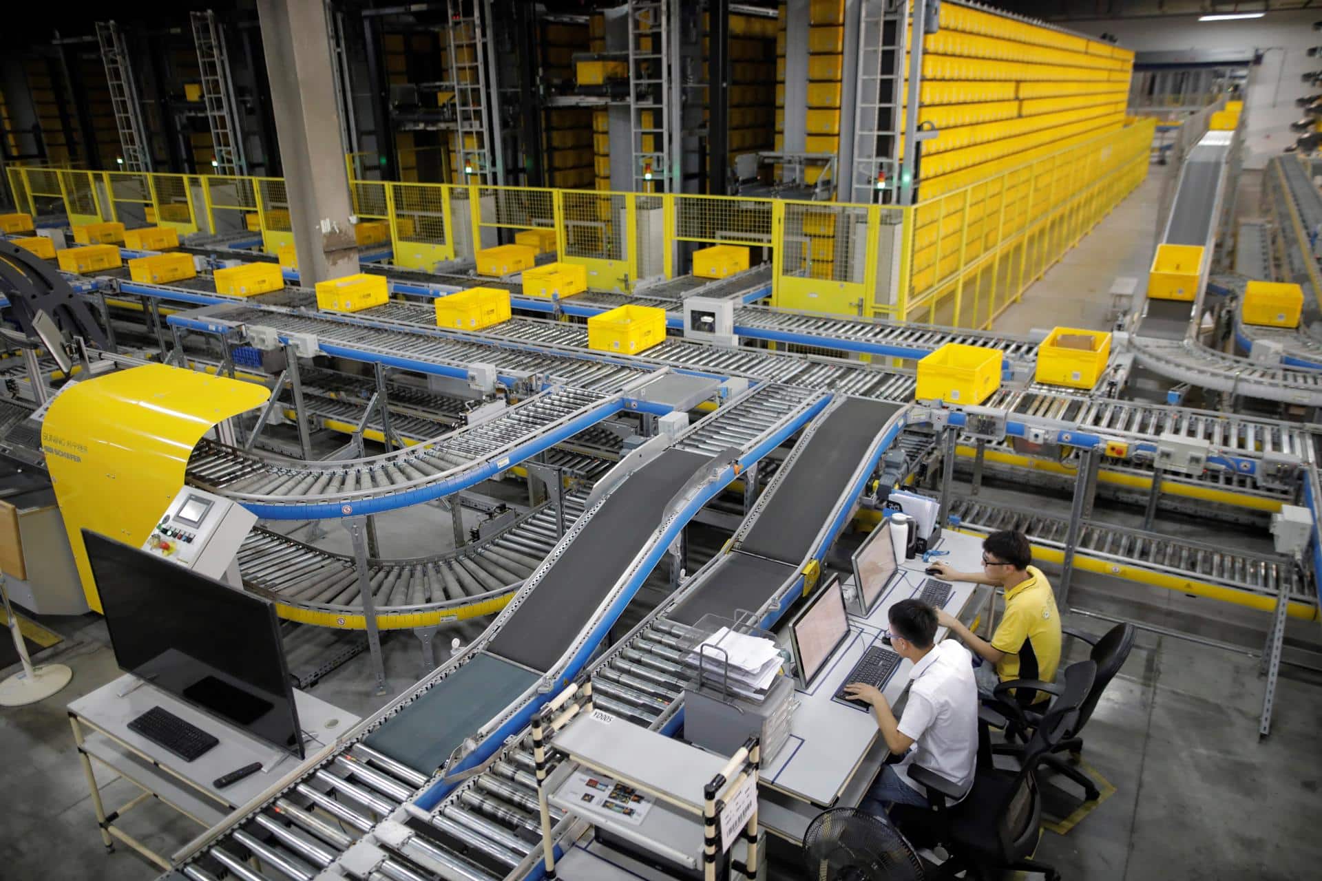 Fotografía de archivo de trabajadores en China. EFE/ Wu Hong