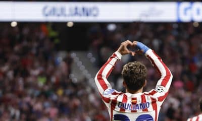 Giuliano Simeone, en una foto de archivo durante un partido de esta temporada. EFE/ Sergio Pérez