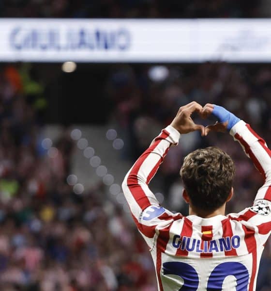Giuliano Simeone, en una foto de archivo durante un partido de esta temporada. EFE/ Sergio Pérez