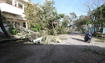 Daños causados por el tifón Kalmaegi tras impactar el jueves contra la región central de Vietnam.
EFE/EPA/TIEN DAT