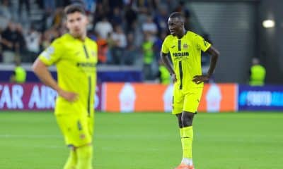 Jugadores del Villarreal durante el partido de la cuarta jornada de la UEFA Champions League que han jugado Pafos y Villarreal CF, en Limassol, Chipre. EFE/EPA/CHARA SAVVIDOU
