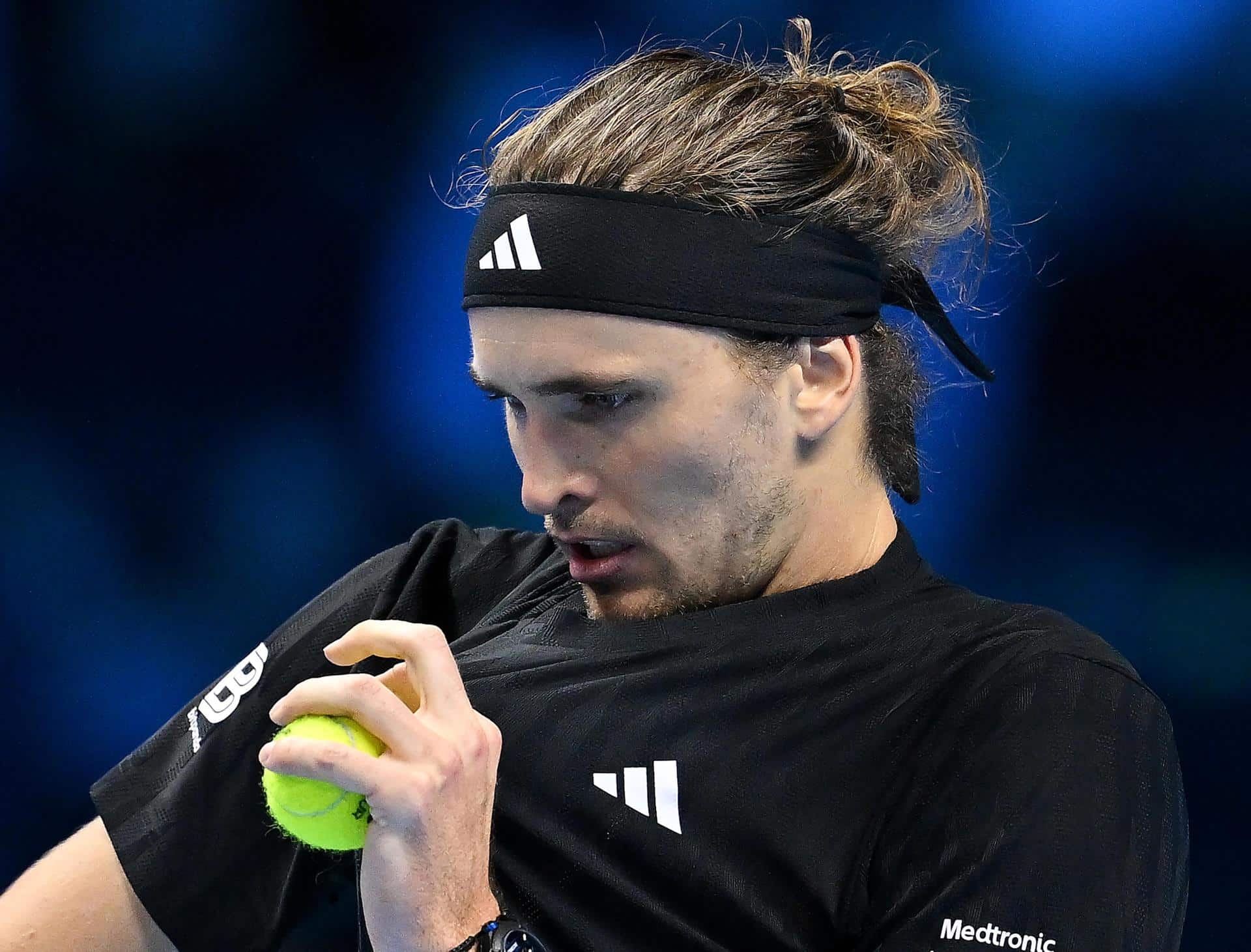 El tenista alemán Alexander Zverev, durante un partido disputado el pasado 14 de noviembre. EFE/ ALESSANDRO DI MARCO