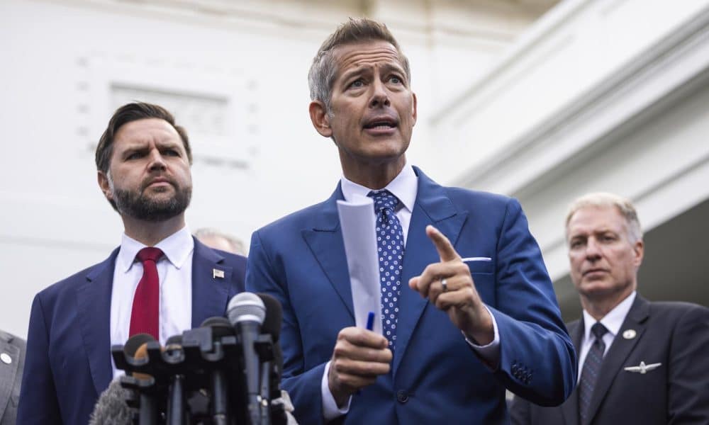 El secretario de Transporte de Estados Unidos, Sean Duffy. EFE/Jim Lo Scalzo