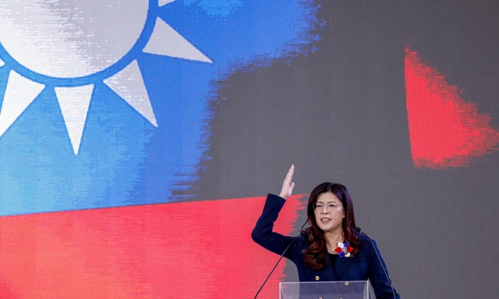 Fotografía de Cheng Li-wun, la líder del principal partido de la oposición de Taiwán, el Kuomintang.
EFE/EPA/RITCHIE B. TONGO