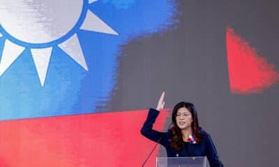 Fotografía de Cheng Li-wun, la líder del principal partido de la oposición de Taiwán, el Kuomintang.
EFE/EPA/RITCHIE B. TONGO