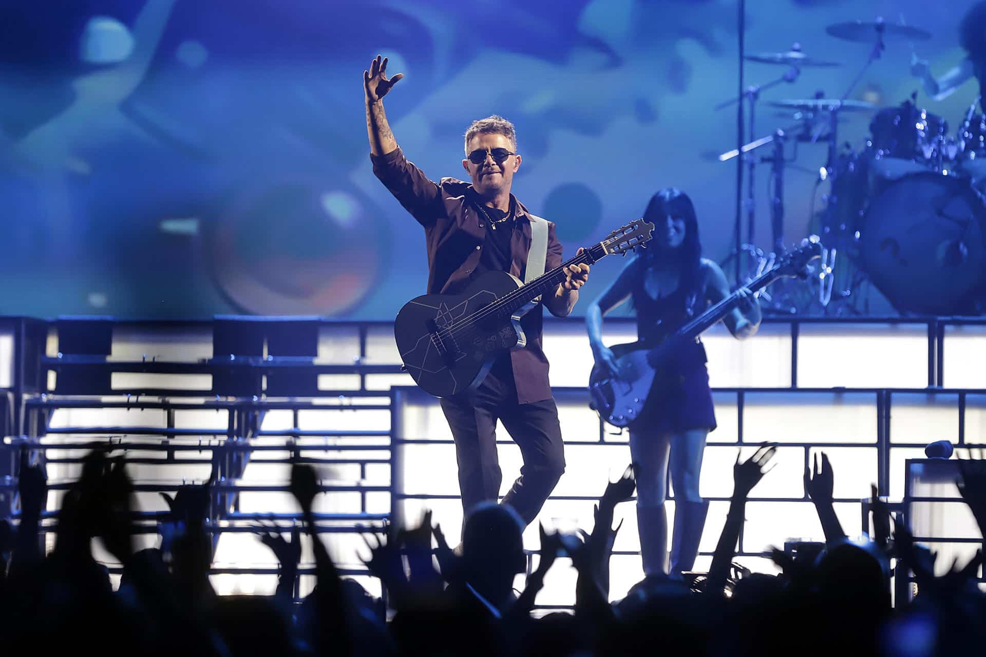 Fotografía de archivo donde aparece el cantante español Alejandro Sanz. EFE/ Hilda Ríos