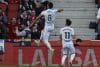 Jugadores del Osasuna celebran un gol del equipo durante el partido liguero entre el RCD Mallorca y el Osasuna celebrado en el estadio Son Moix, Palma de Mallorca, este sábado. EFE/ Cati Cladera
