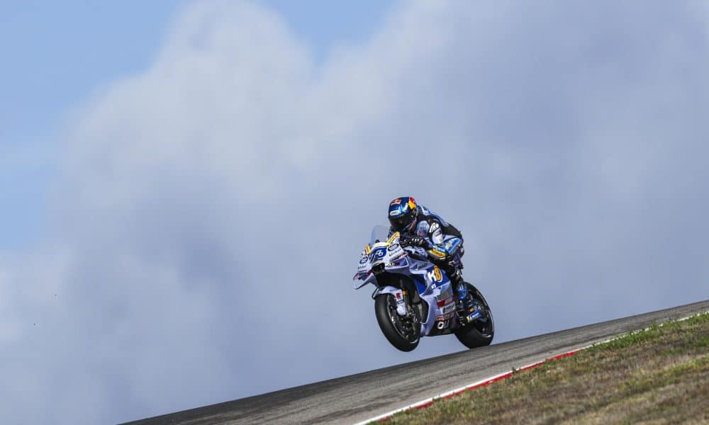El español Alex Márquez (Ducati Desmosedici GP24) en la carrea Sprint del Gran Premio de Portugal. EFE/EPA/JOSE SENA GOULAO