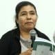 Olivia Ramírez, madre de Isaías, desaparecido a los 17 años en el municipio de Acámbaro, habla durante una rueda de prensa este viernes, en Ciudad de México (México). EFE/ Mario Guzmán