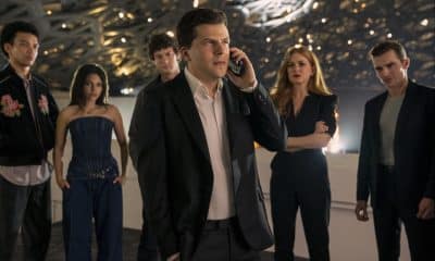 Fotograma cedido por Lionsgate donde aparecen de izquierda a derecha Justice Smith como Charlie, Ariana Greenblatt como June, Dominic Sessa como Bosco, Jesse Eisenberg como Daniel Atlas, Isla Fisher como Henley Reeves, y Dave Franco como Jack Wilder, durante una escena de ka película 'Now You See Me: Now You Don't' que se estrena este viernes en las salas de cine. EFE/Katalin Vermes/Lionsgate /SOLO USO EDITORIAL /NO VENTAS /SOLO DISPONIBLE PARA ILUSTRAR LA NOTICIA QUE ACOMPAÑA /CRÉDITO OBLIGATORIO