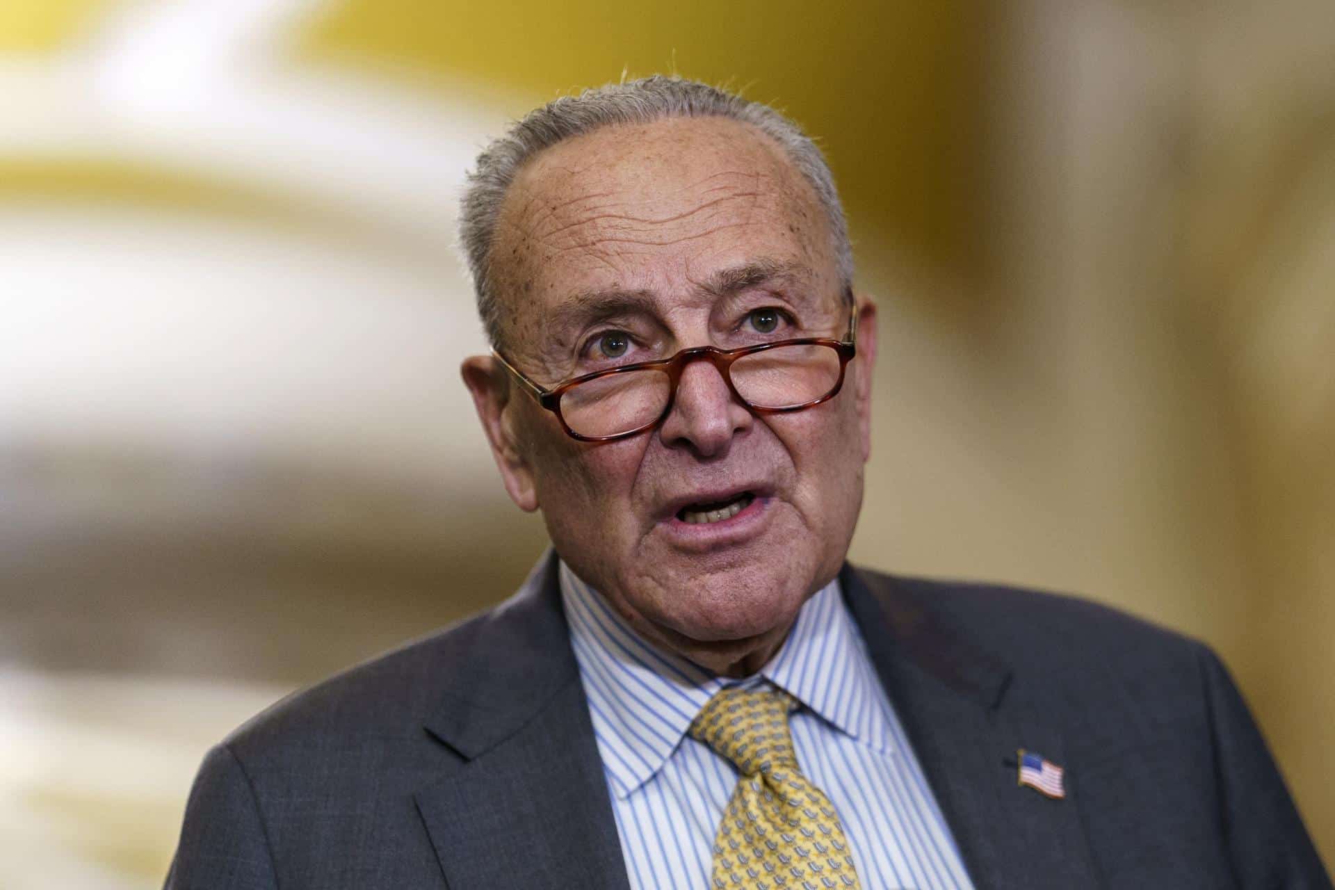 El senador demócrata Chuck Schumer en una foto de archivo. EFE/EPA/WILL OLIVER