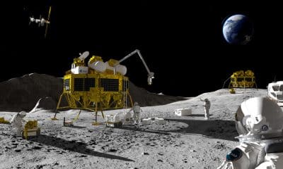Impresión artística de la exploración europea en la Luna. El objetivo de la UE para la Luna es ver al primer astronauta europeo alunizar antes de 2030, proporcionar capacidad de alunizaje autónoma para el continente y prepararse para la exploración lunar sostenida en la década de 2030. Crédito: ESA–ATG