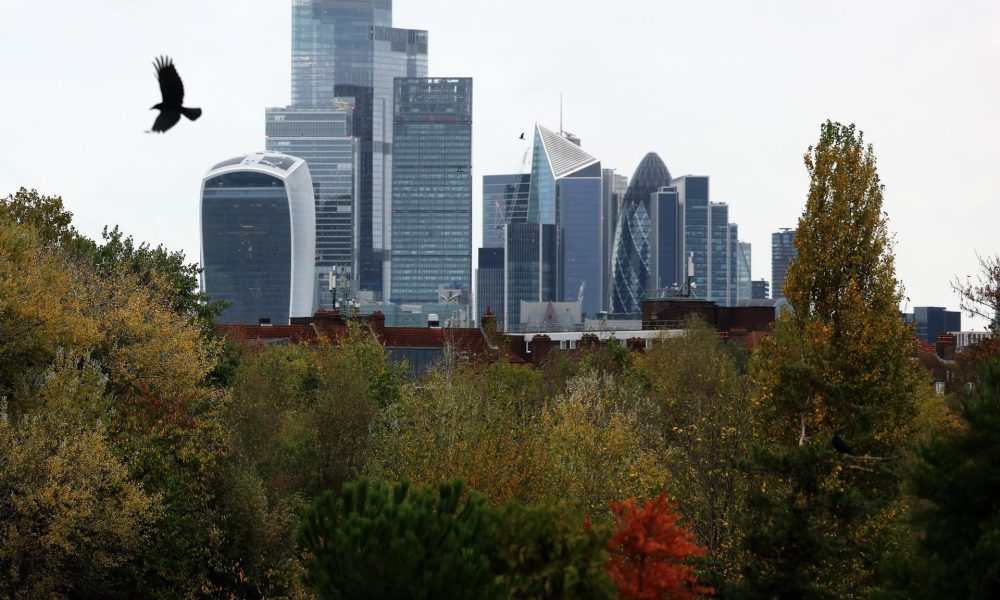 Las torres de Londres aparecen tras un parque de la ciudad en una imagen de archivo. EFE/EPA/ANDY RAIN