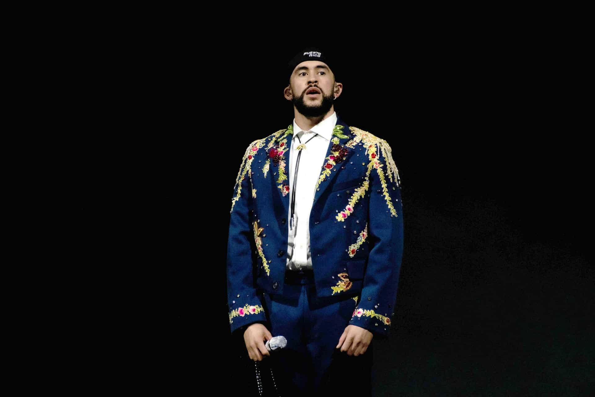 Fotografía de archivo fechada el 07 de junio de 2024 del cantante Bad Bunny durante su concierto de cierre de la gira Most Wanted Tour en el coliseo de Puerto Rico, en San Juan (Puerto Rico). EFE/Enid M. Salgado Mercado