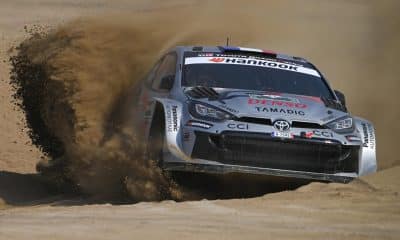 El francés Sebastien Ogier conduce su Toyota GR Yaris Rally1 durante el WRC Rally de Arabia Saudita en Jeddah, Arabia Saudita. EFE/EPA/Simone Calvelli / Reporter Images