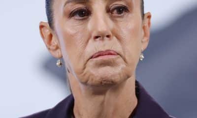 La presidenta de México, Claudia Sheinbaum, habla durante una rueda de prensa este miércoles, en Palacio Nacional de la Ciudad de México (México). EFE/Sáshenka Gutiérrez