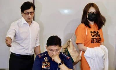 Imagen de archivo tomada en Manila, Filipinas, el 5 de septiembre de 2024, que muestra a Alice Guo (D), exalcaldesa de Bamban. EFE/EPA/FRANCIS R. MALASIG