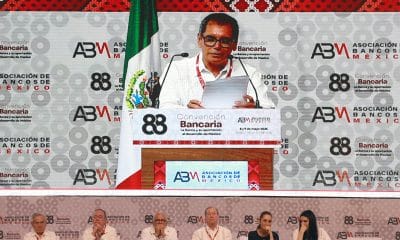 El secretario de Hacienda, Edgar Amador, participa en el foro 'La banca y su aportación al desarrollo de México' durante la 88 Convención Bancaria este jueves, en Nuevo Vallarta (México). Imagen de archivo. EFE/ Alex Cruz