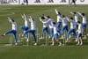 Los jugadores del Real Madrid durante el entrenamiento en Valdebebas, antes de viajar a Atenas para jugar, el miércoles, contra Olympiacos en la Liga de Campeones. EFE/ Chema Moya
