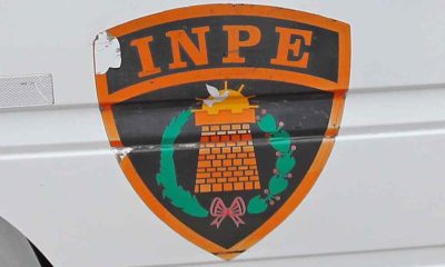 Fotografía de archivo del escudo del Instituto Nacional Penitenciario de Perú (INPE), en Lima (Perú). EFE/Paolo Aguilar