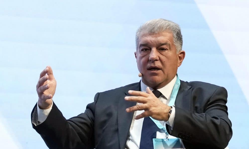 Foto de archivo del presidente del FC Barcelona, Joan Laporta. EFE/Enric Fontcuberta